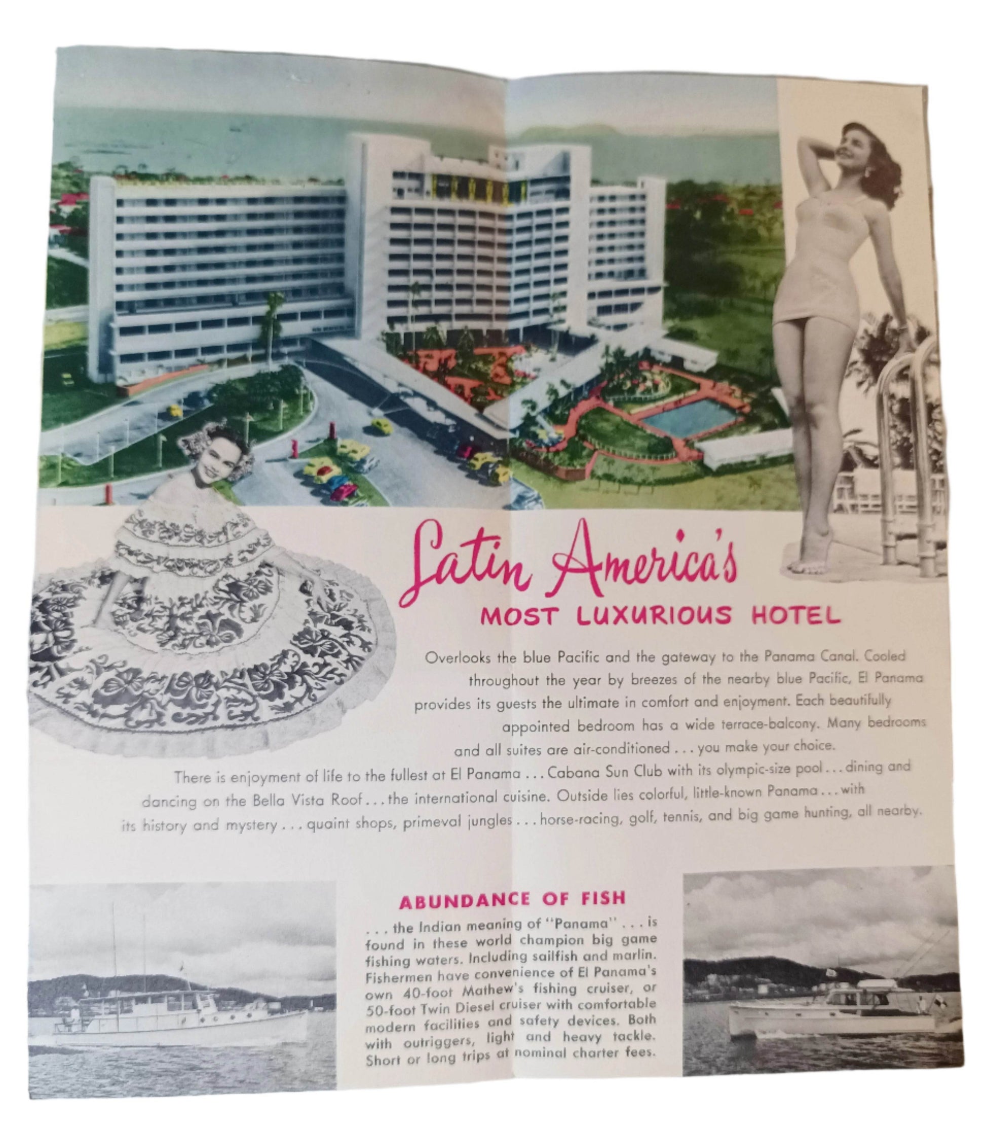 El Panama Hotel Kirkeby Hotels Panama City Brochure Early 1950's - TulipStuff