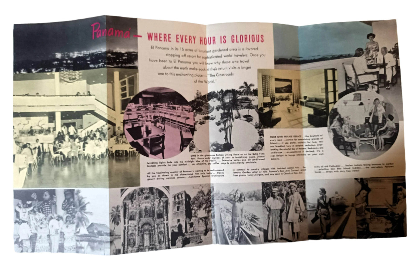 El Panama Hotel Kirkeby Hotels Panama City Brochure Early 1950's - TulipStuff