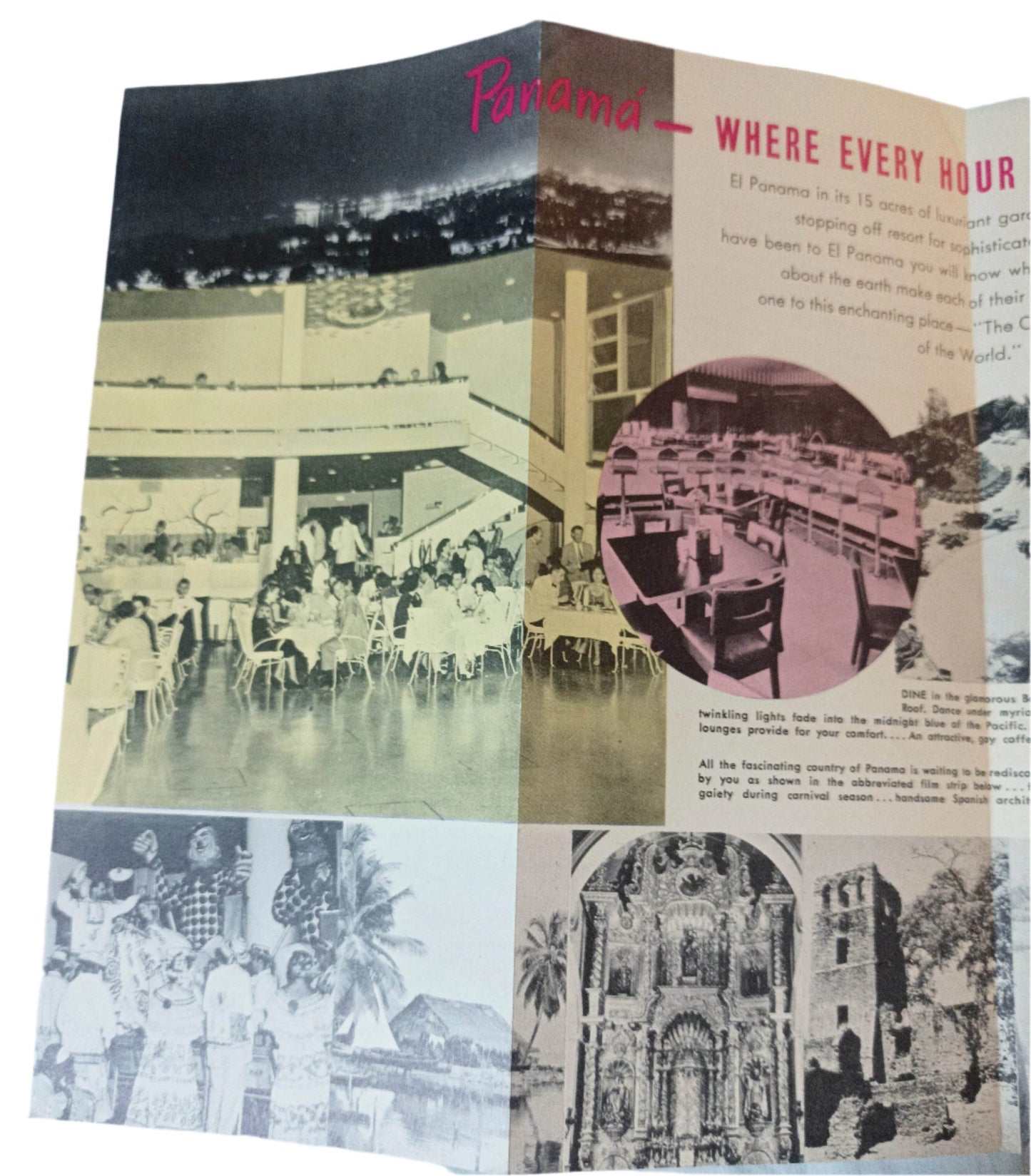 El Panama Hotel Kirkeby Hotels Panama City Brochure Early 1950's - TulipStuff