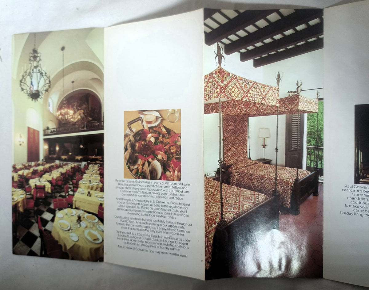 El Convento Hotel Old San Juan Puerto Rico Brochure Early 1980's - TulipStuff