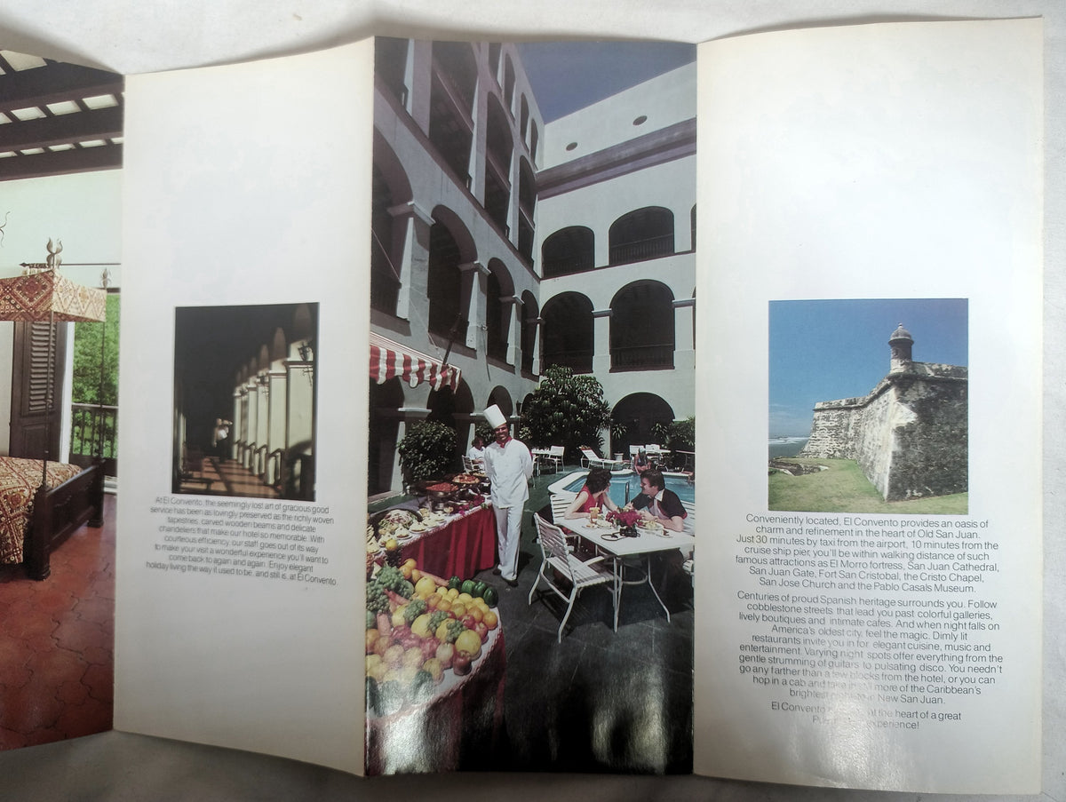 El Convento Hotel Old San Juan Puerto Rico Brochure Early 1980's - TulipStuff