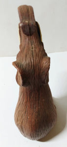 Vintage Elephant Trunk Up Green Eyed Figurine Hong Kong Early 1970's - TulipStuff