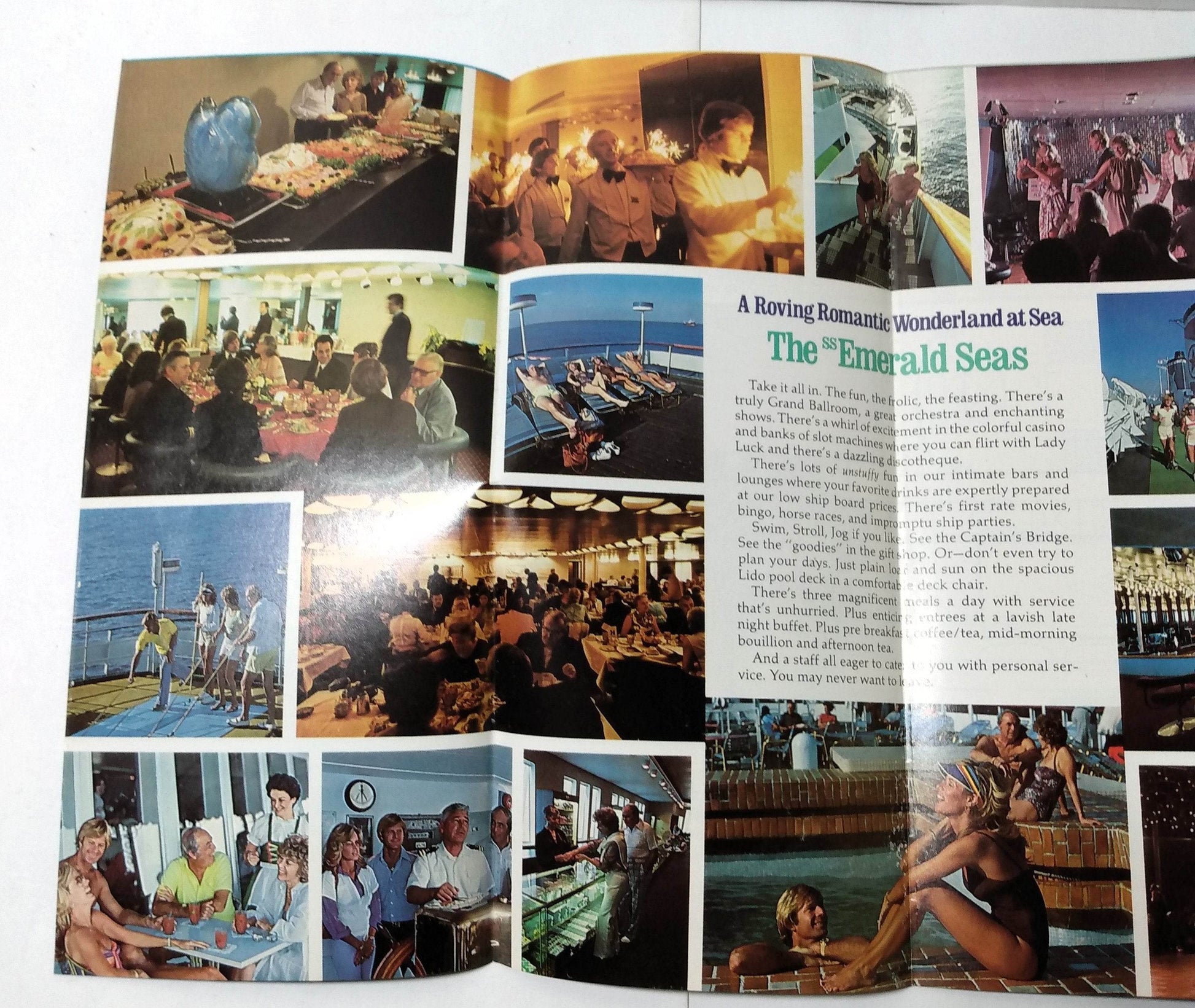 Eastern Cruise Lines ss Emerald Seas 1981 Bahamas Cruises Brochure - TulipStuff