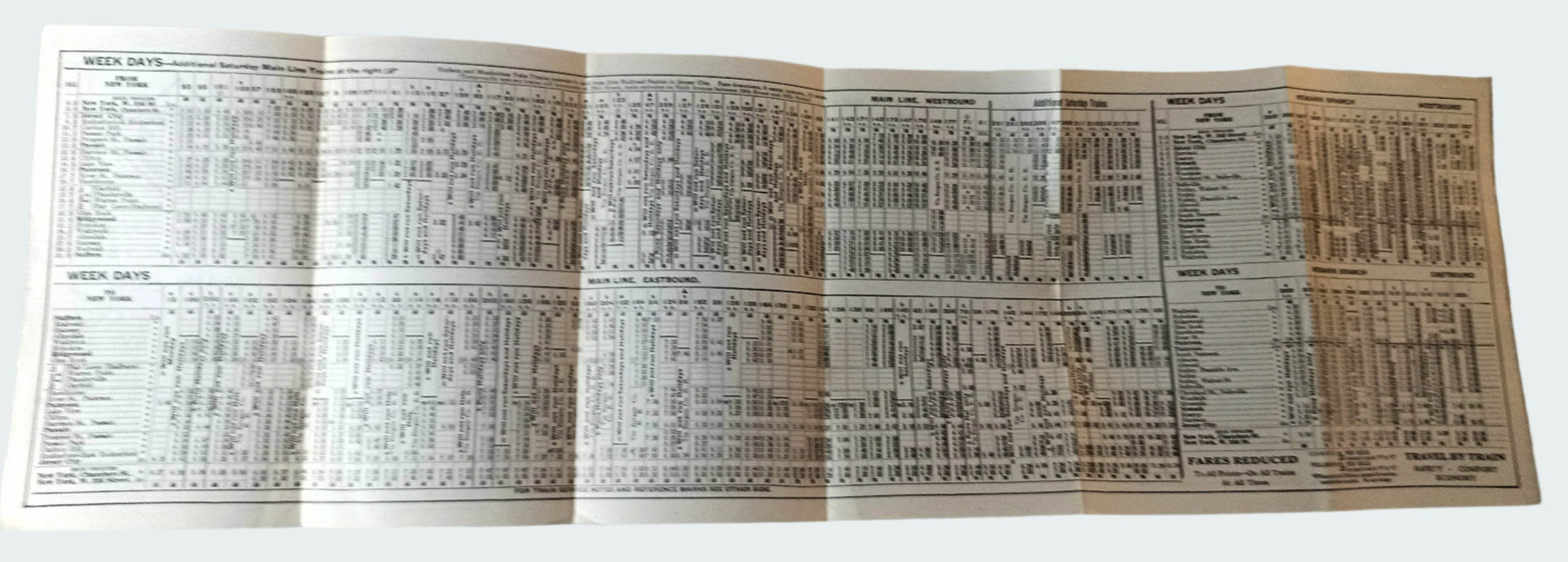 Erie Railroad 1938 Suburban Timetables Mainline Newark Bergen Co RR - TulipStuff