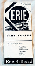 Load image into Gallery viewer, Erie Railroad Passenger Train Schedules Time Tables January 1959 - TulipStuff
