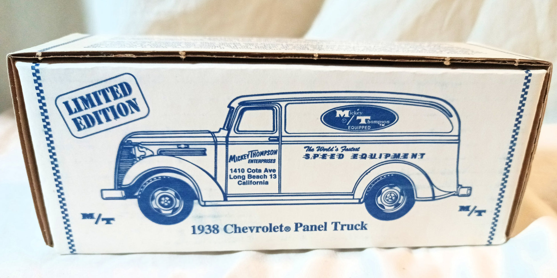 Ertl #2090 Mickey Thompson 1938 Chevrolet Panel Truck Bank w/Key - Tuliptuff