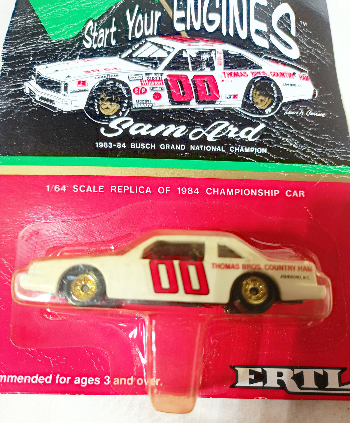 Ertl Start Your Engines Sam Ard #00 1984 Busch Grand National Champion - TulipStuff