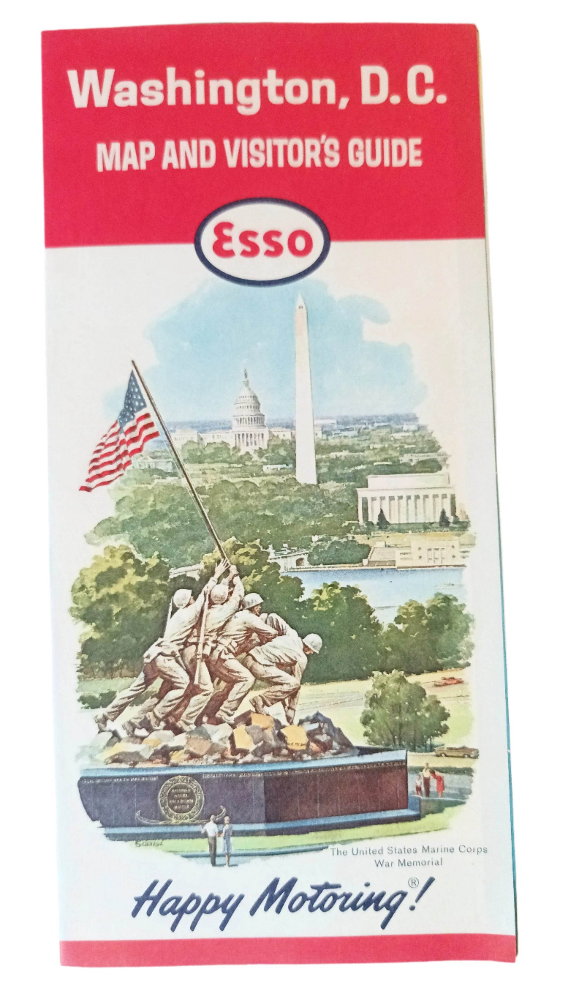 Esso Humble Oil Washington DC Map And Visitor Guide 1963 - TulipStuff