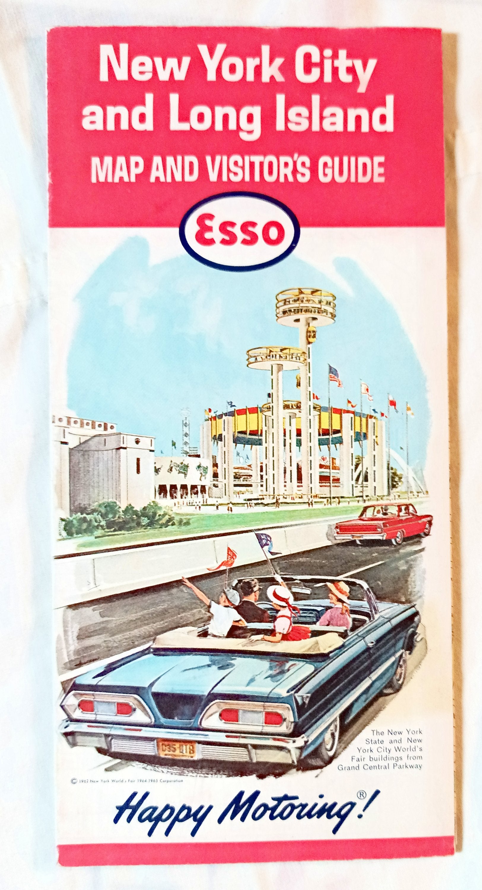 Esso New York City Long Island Map And Visitor Guide World's Fair 1964 - TulipStuff