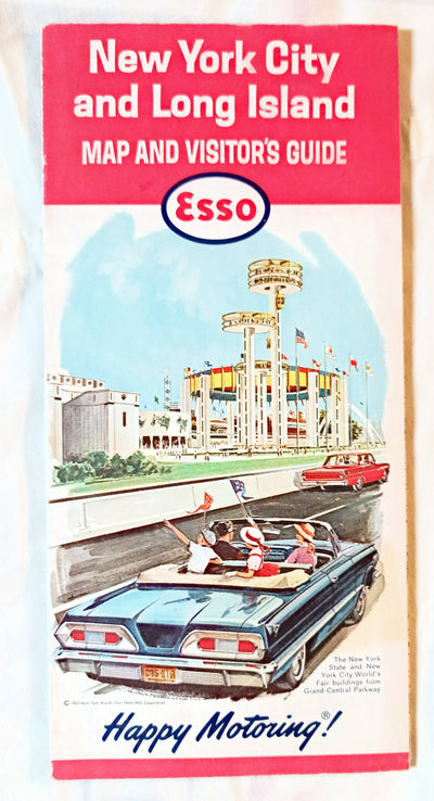 Esso New York City Long Island Map And Visitor Guide World's Fair 1964 - TulipStuff
