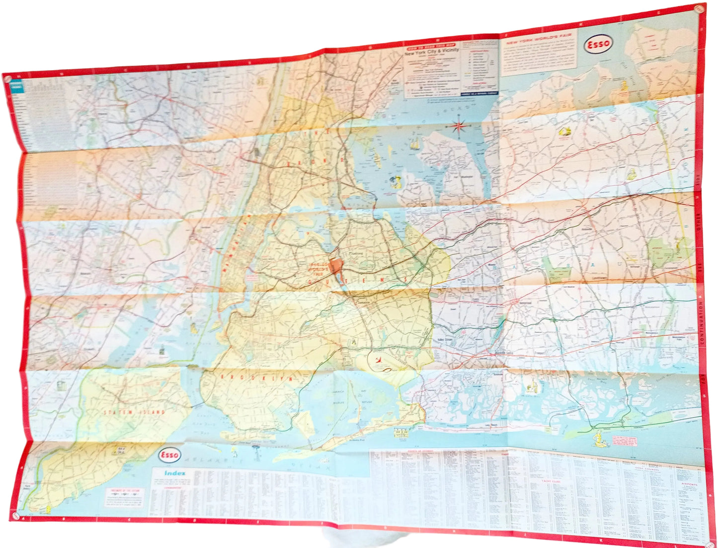 Esso New York City Long Island Map And Visitor Guide World's Fair 1964 - TulipStuff