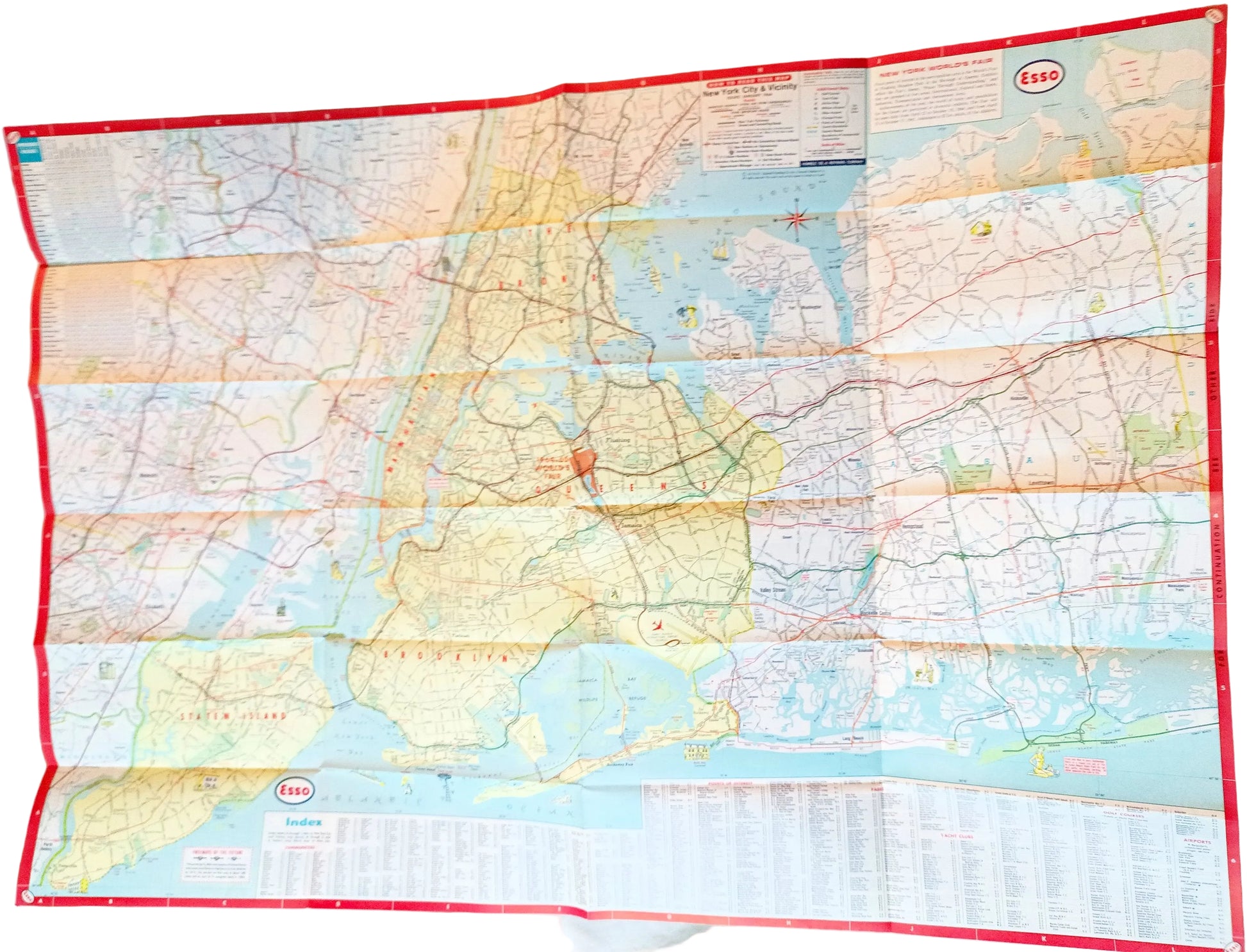 Esso New York City Long Island Map And Visitor Guide World's Fair 1964 - TulipStuff