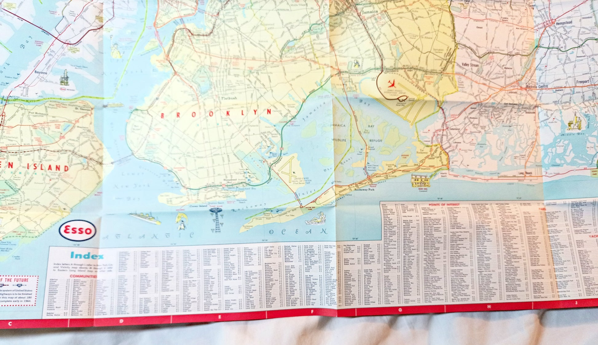 Esso New York City Long Island Map And Visitor Guide World's Fair 1964 - TulipStuff