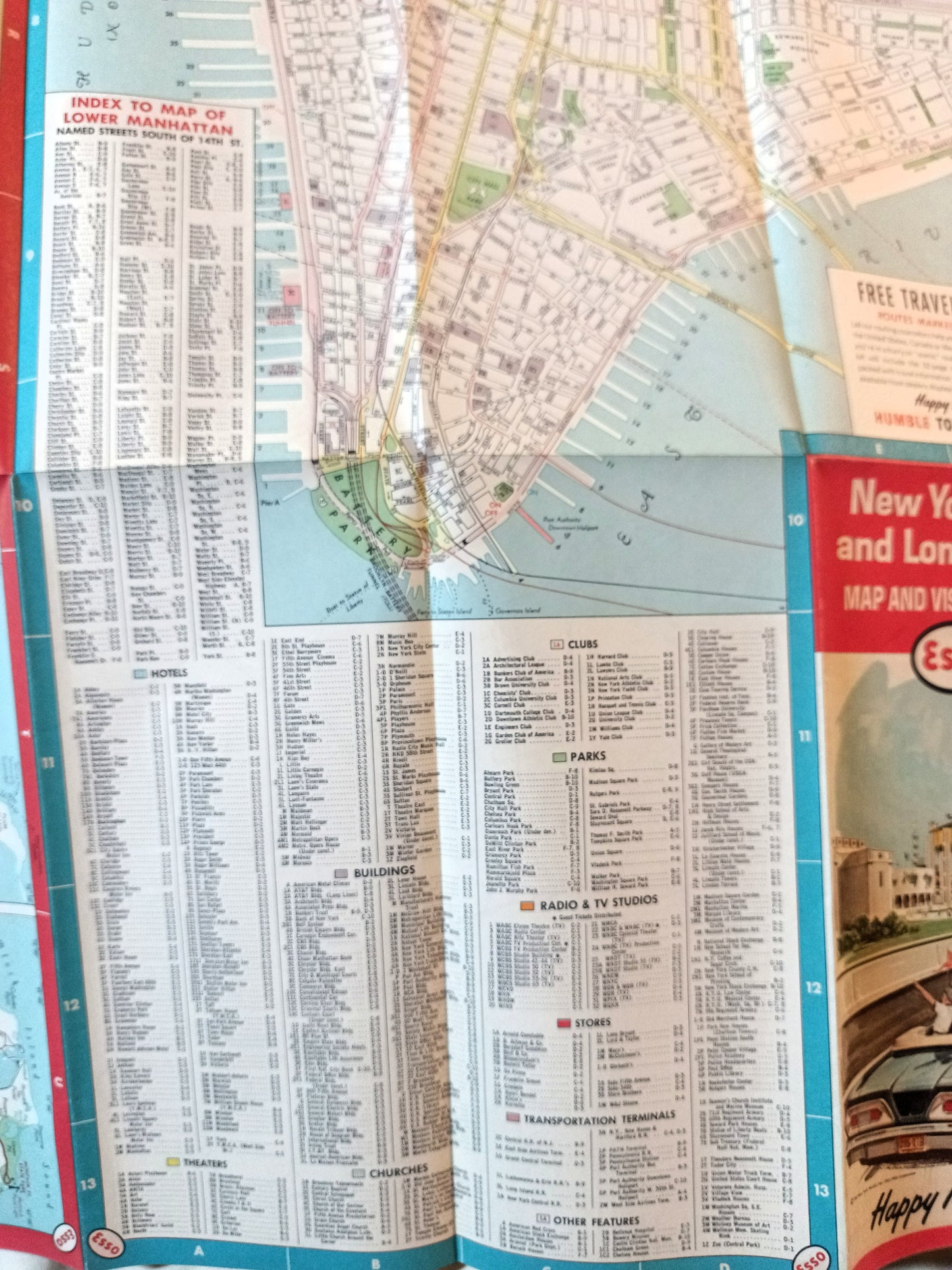 Esso New York City Long Island Map And Visitor Guide World's Fair 1964 - TulipStuff