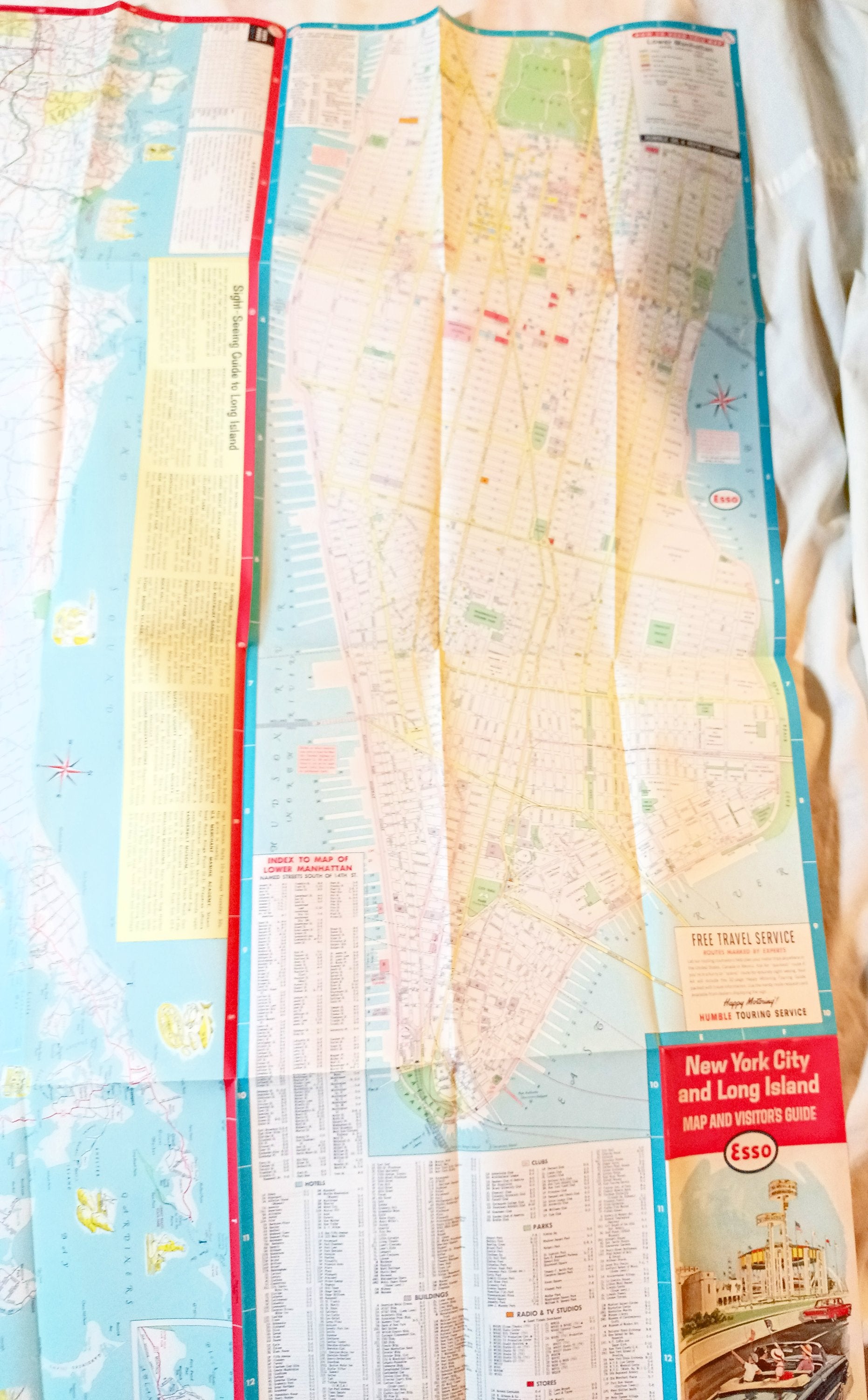 Esso New York City Long Island Map And Visitor Guide World's Fair 1964 - TulipStuff