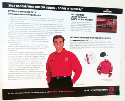 Evernham Motorsports Dodge Jeremy Mayfield Bill Elliott 2002 Photo Card - TulipStuff