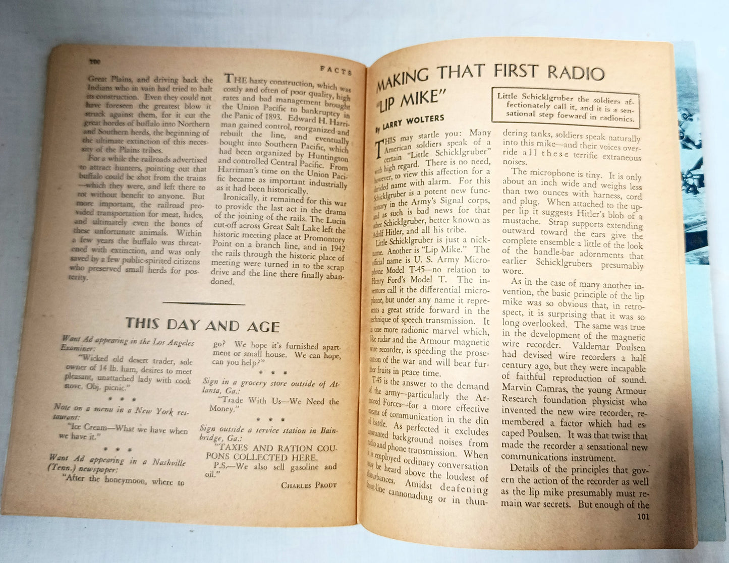 Facts - The Magazine Of Essential Reading September 1944 WW2 D-Day - Tuliptuff