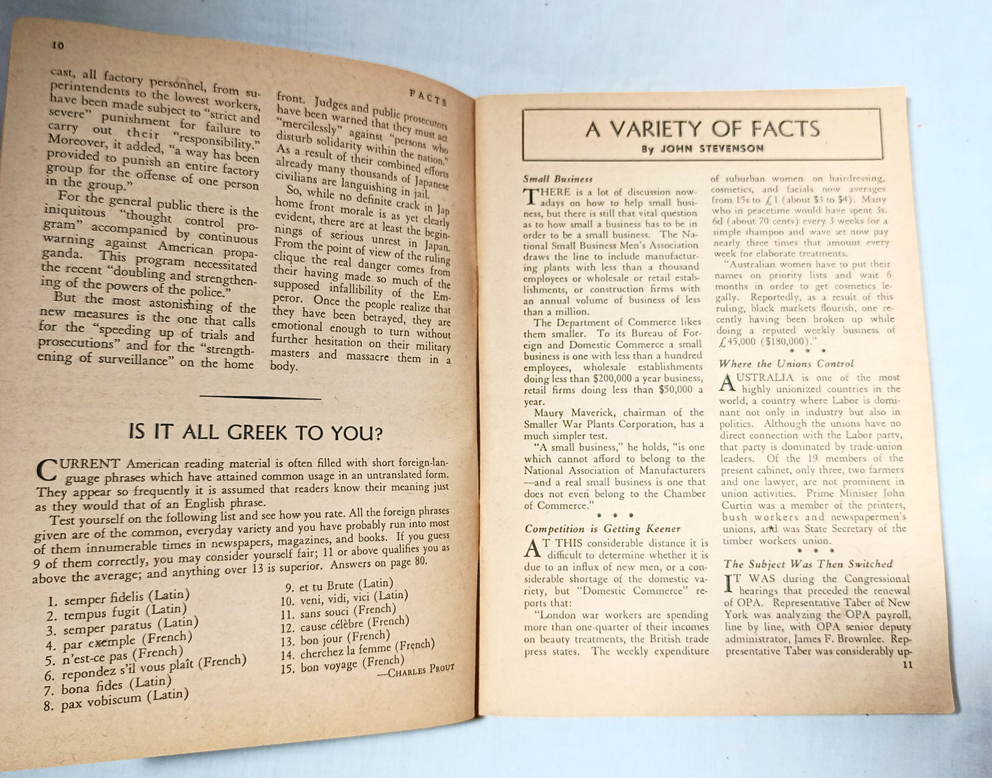 Facts - The Magazine Of Essential Reading September 1944 WW2 D-Day - Tuliptuff