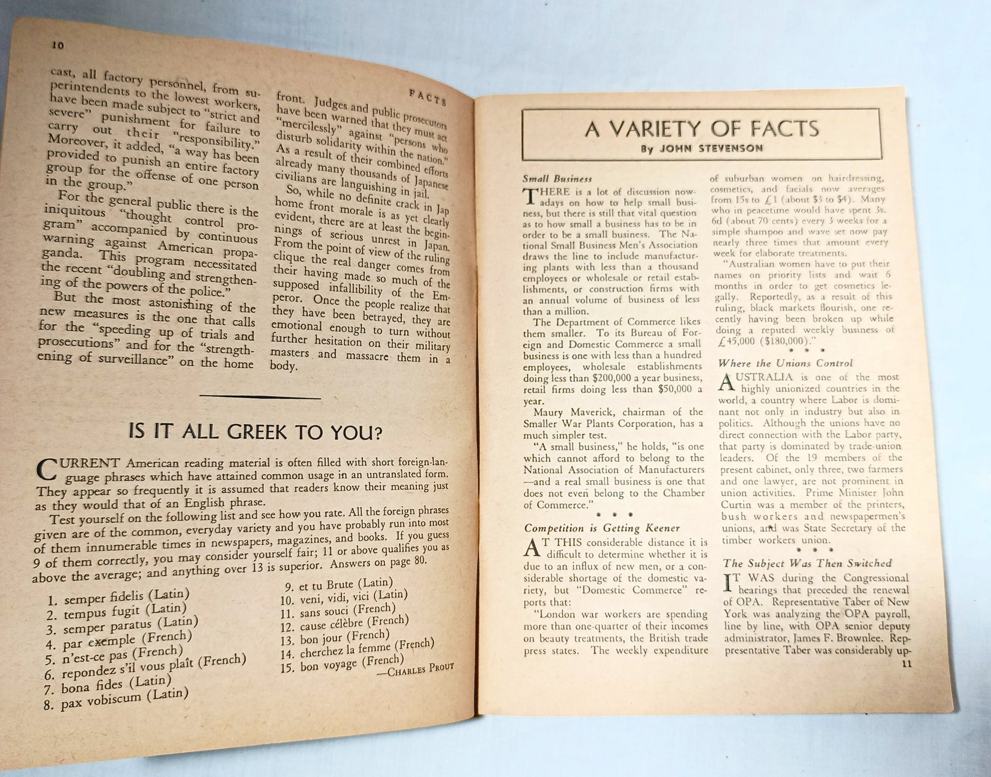 Facts - The Magazine Of Essential Reading September 1944 WW2 D-Day - Tuliptuff