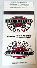 Load image into Gallery viewer, Fat &#39;N Mike&#39;s Sports Connection Denver Matchbook Cover 1980&#39;s - TulipStuff
