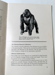 Field Museum Of Natural History General Guide Chicago Illinois 1967 - TulipStuff