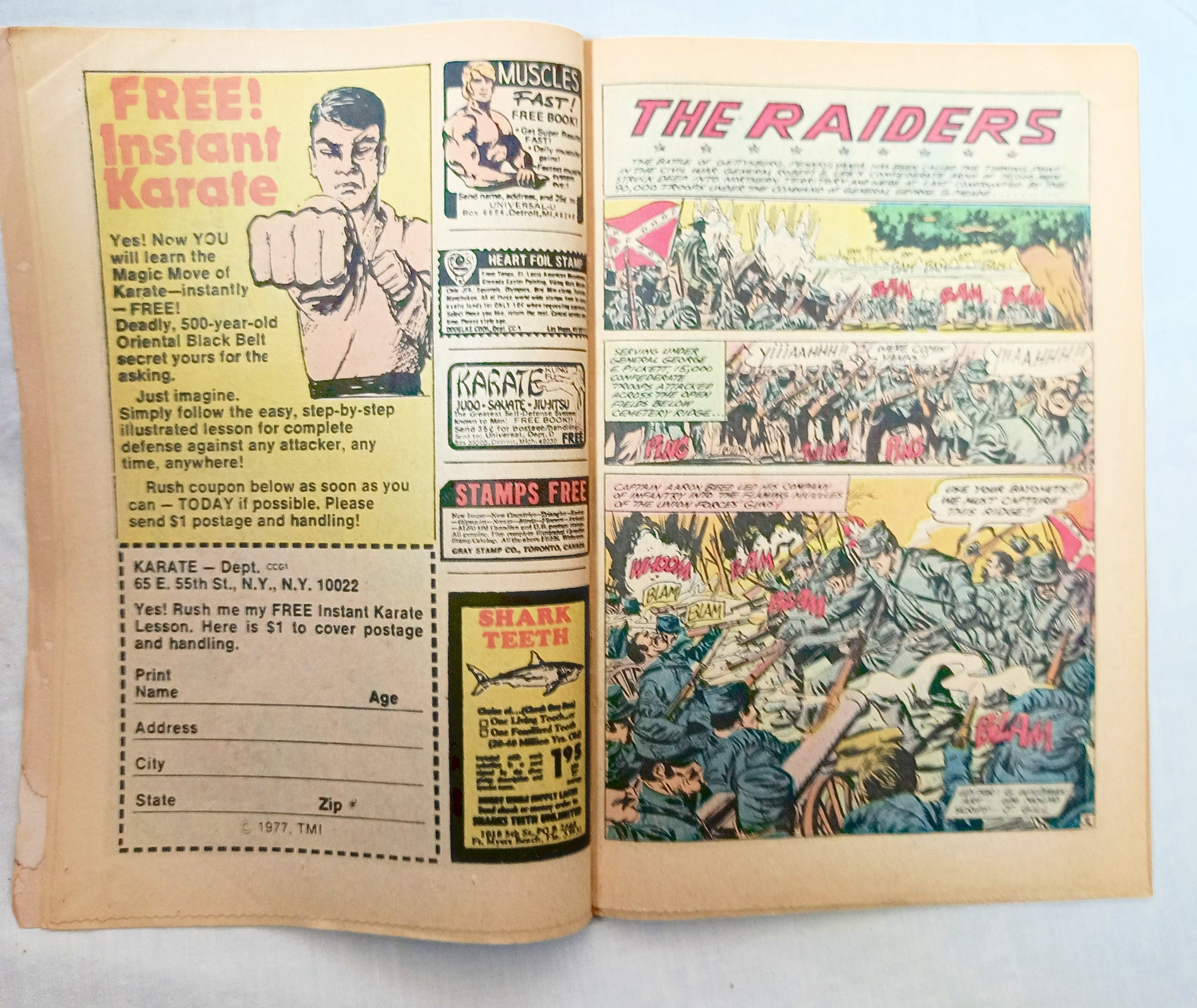 Fightin' Army 130 February 1978 Charlton Comics Civil War Man Of Peace - TulipStuff
