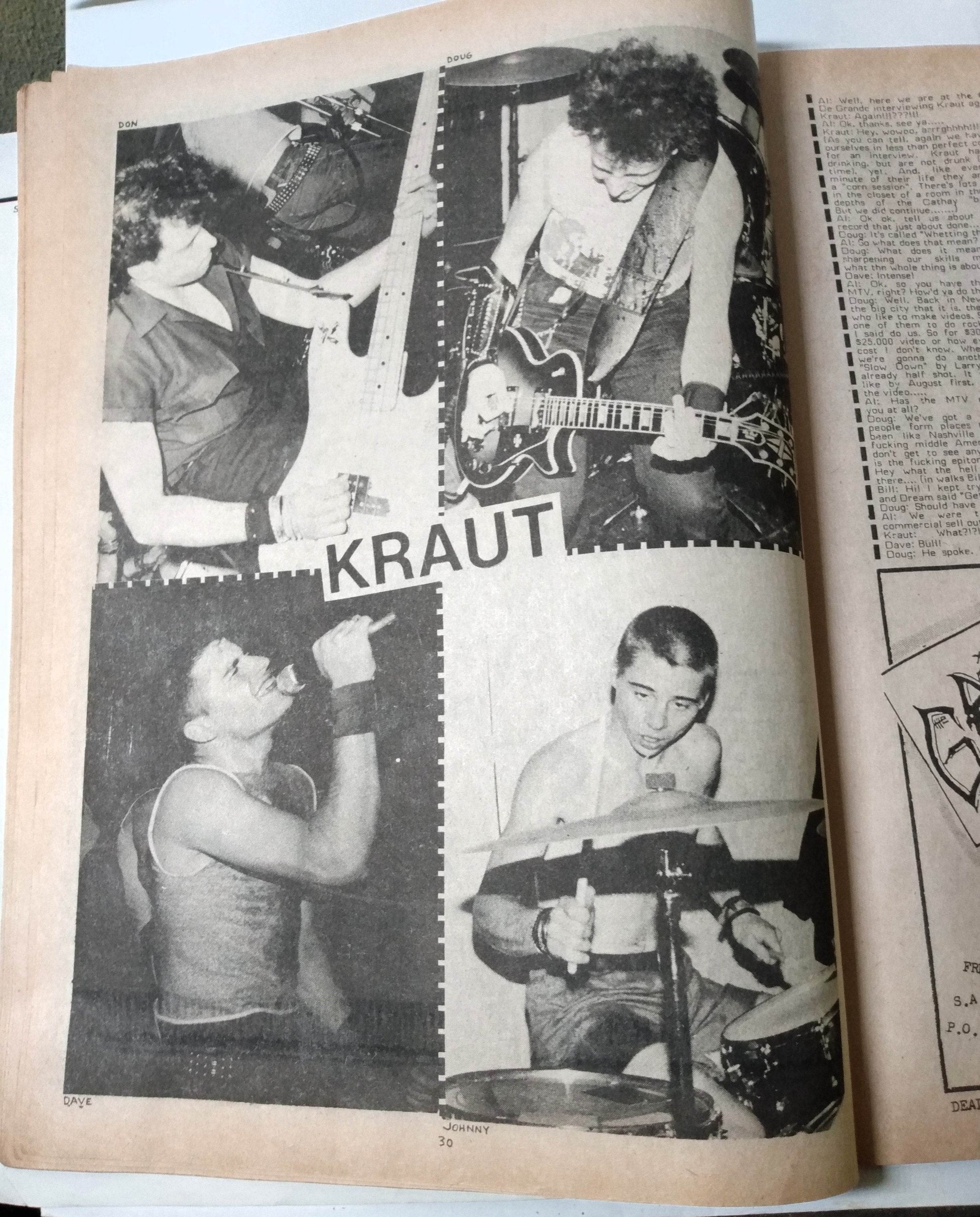 Flipside Issue #43 1984 Punk Fanzine Exploited Bad Religion C.O.C. Kraut - TulipStuff