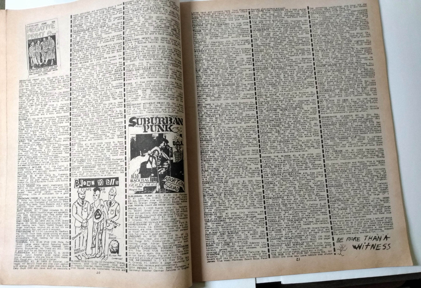 Flipside Issue #43 1984 Punk Fanzine Exploited Bad Religion C.O.C. Kraut - TulipStuff