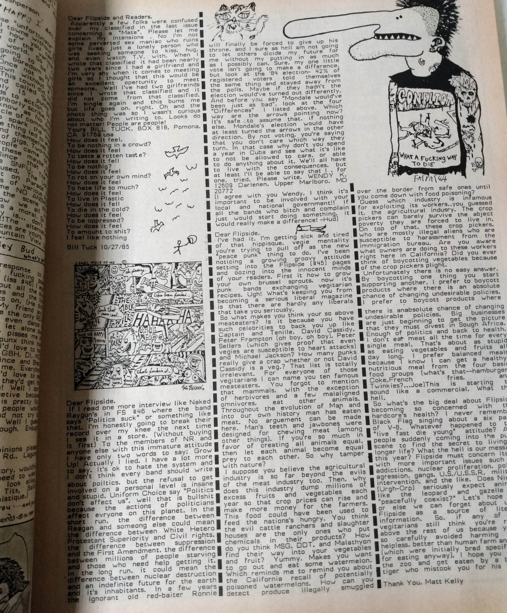 Flipside Issue #48 Spring 1986 Punk Fanzine Descendents Fear Scream Necros - TulipStuff