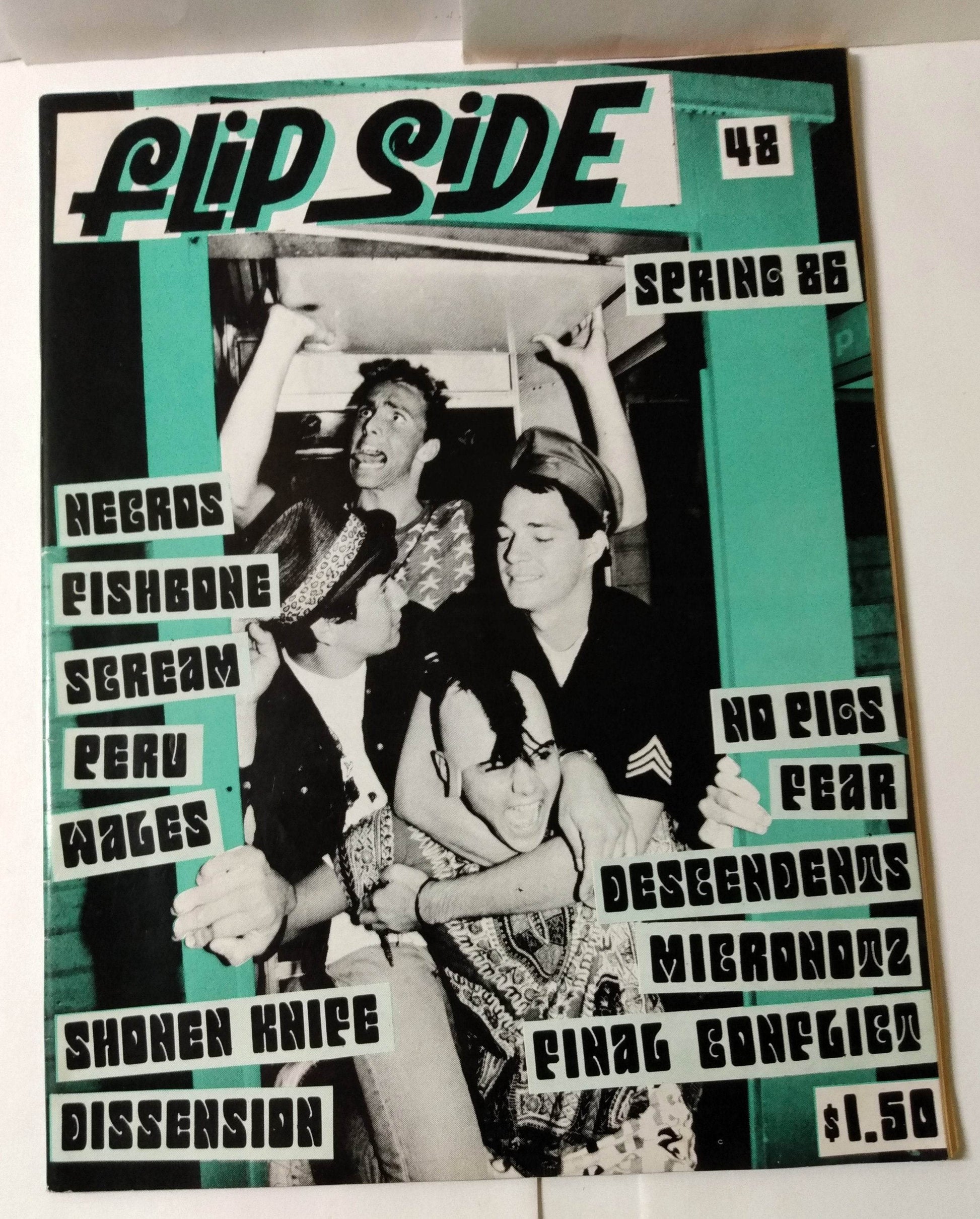 Flipside Issue #48 Spring 1986 Punk Fanzine Descendents Fear Scream Necros - TulipStuff