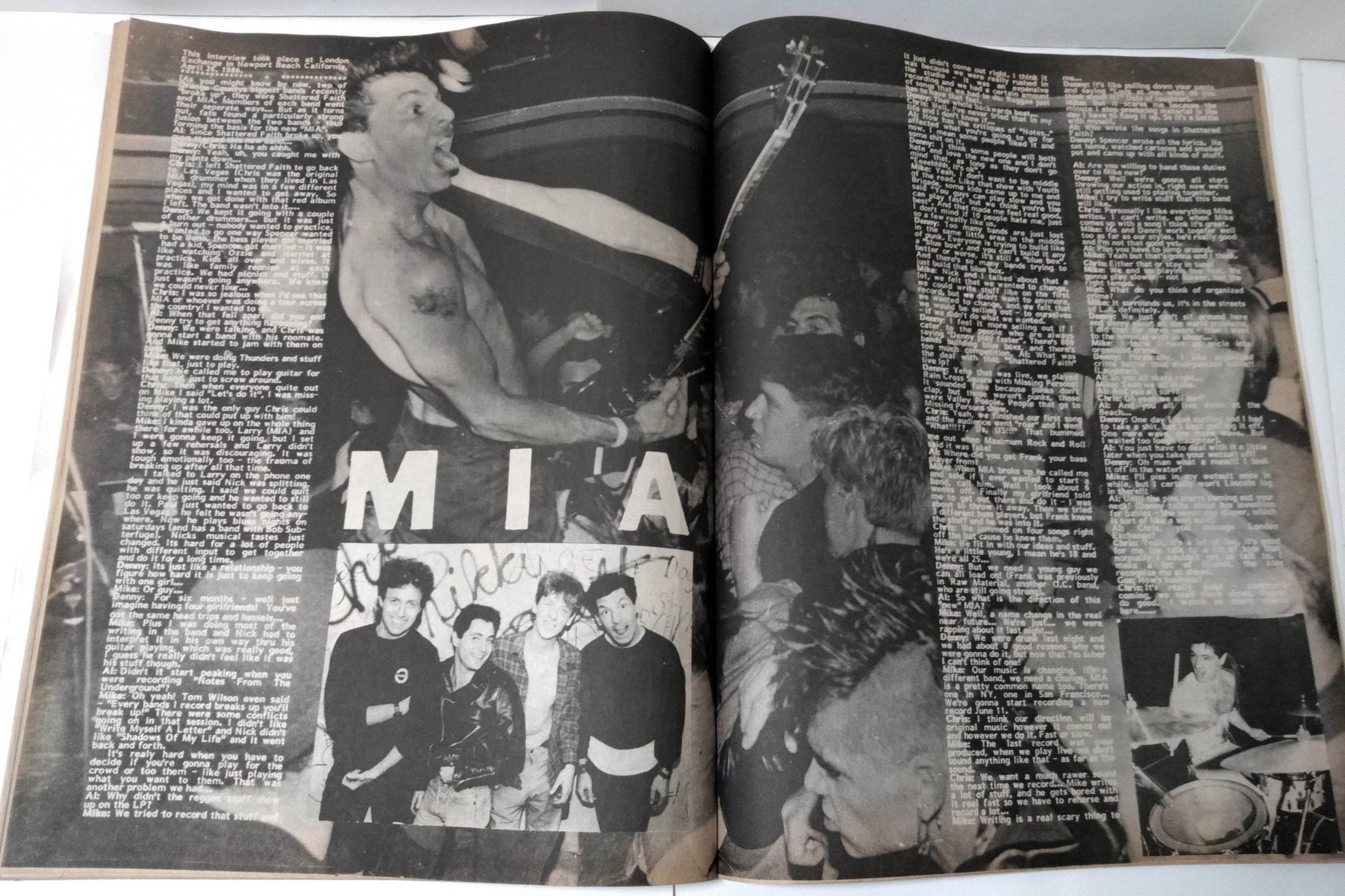Flipside Issue #49 Summer 1986 Punk Fanzine Youth Brigade MIA Rank and File - TulipStuff