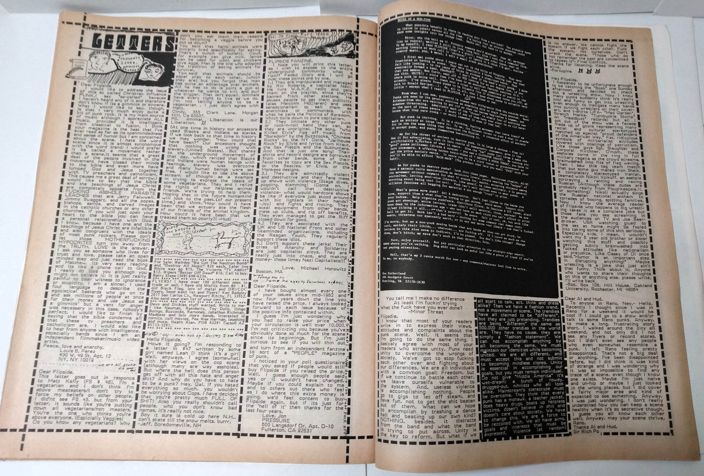 Flipside Issue #49 Summer 1986 Punk Fanzine Youth Brigade MIA Rank and File - TulipStuff