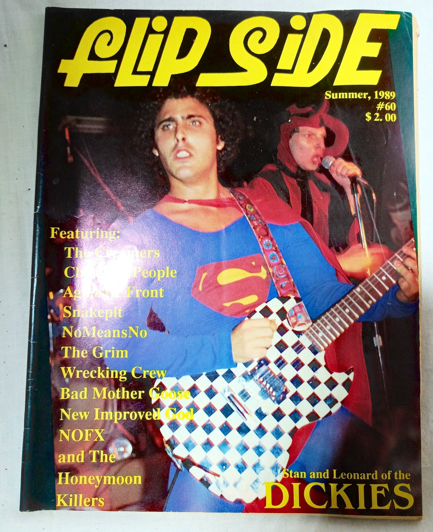 Flipside Issue #60 Summer 1989 Punk Fanzine Dickies NoFX Agnostic Front - TulipStuff