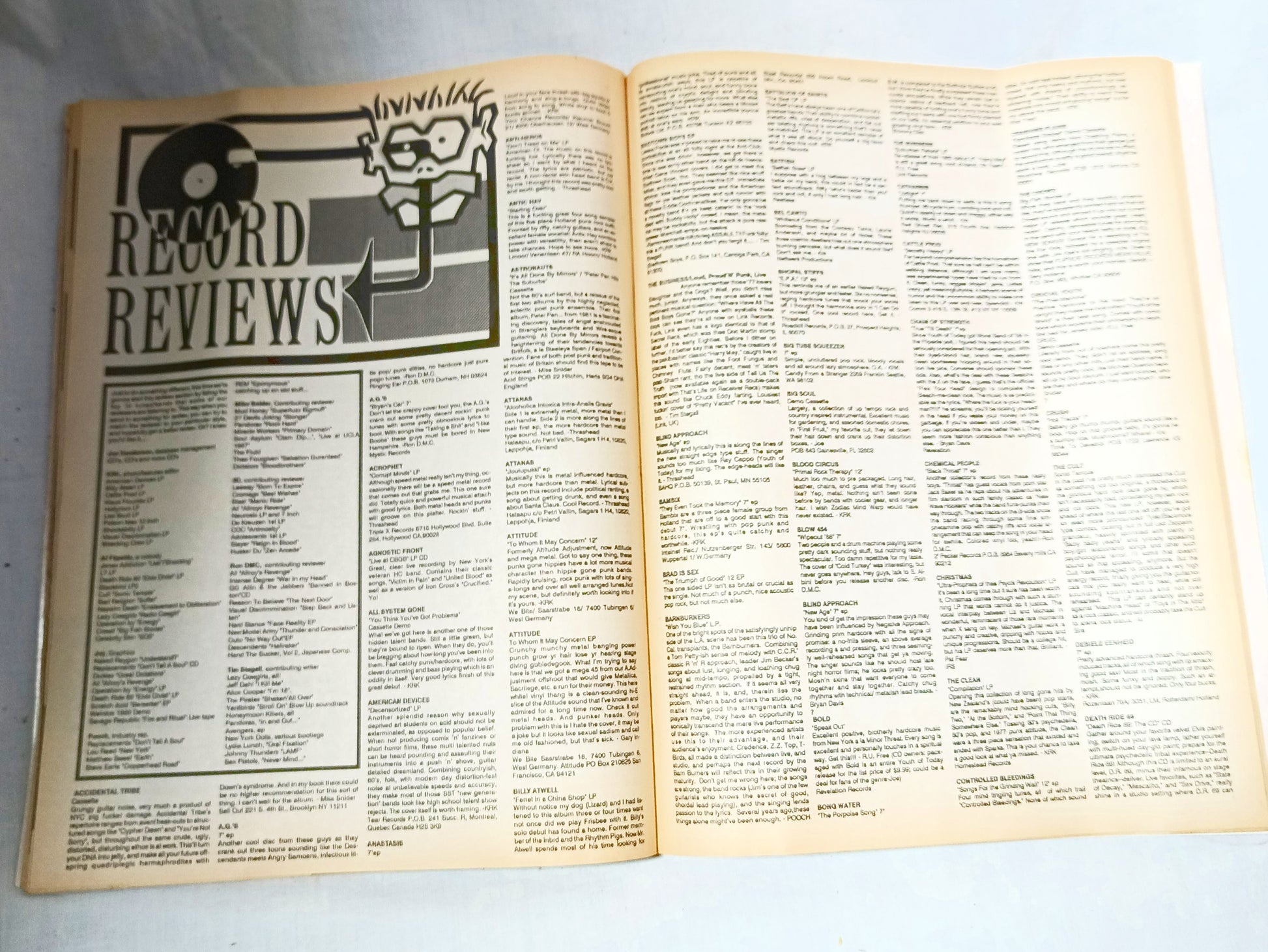 Flipside Issue #60 Summer 1989 Punk Fanzine Dickies NoFX Agnostic Front - TulipStuff
