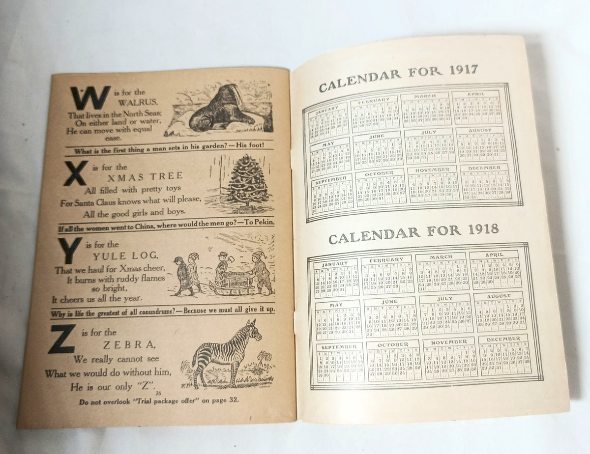 Foley's Family Almanac And Health Book Patent Medicine 1917 - TulipStuff
