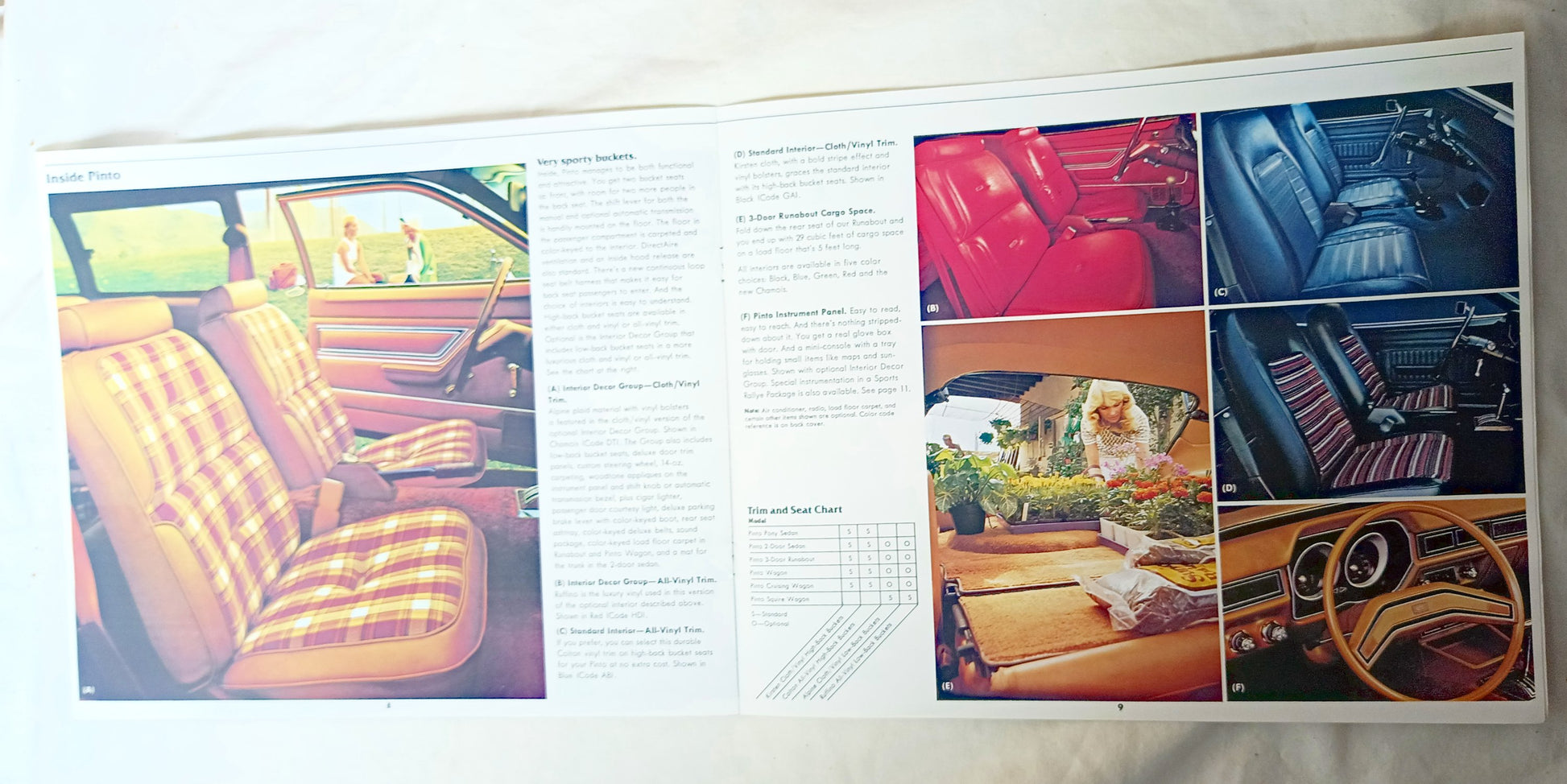 Ford Pinto 1977 Dealer Sales Brochure Pony Runabout Sedan Wagon - TulipStuff