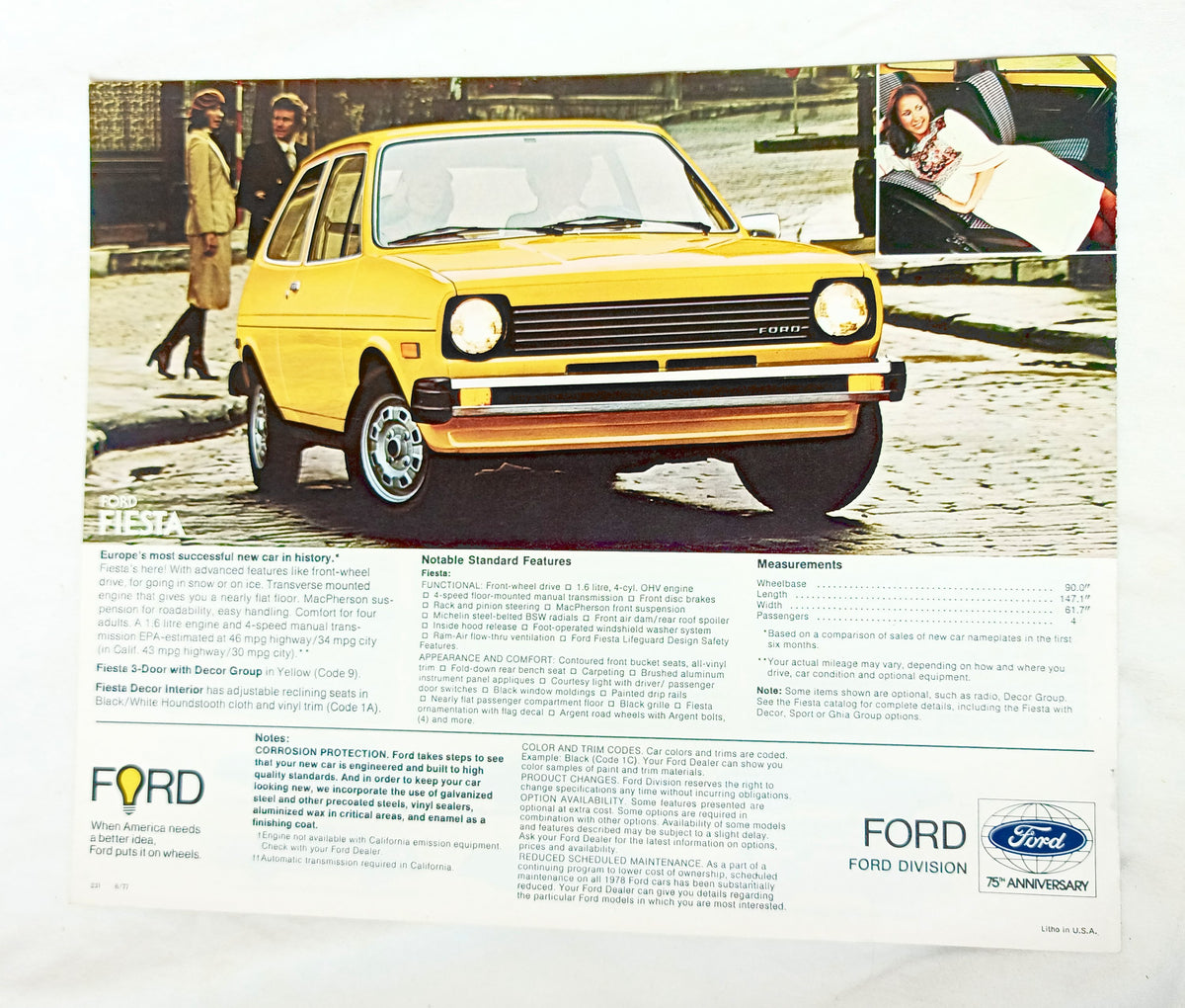 Ford 1978 Full Line Dealer Sales Brochure Pinto LTD Mustang II T-Bird - TulipStuff