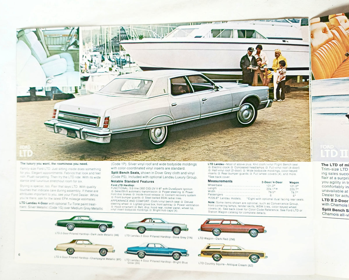 Ford 1978 Full Line Dealer Sales Brochure Pinto LTD Mustang II T-Bird - TulipStuff