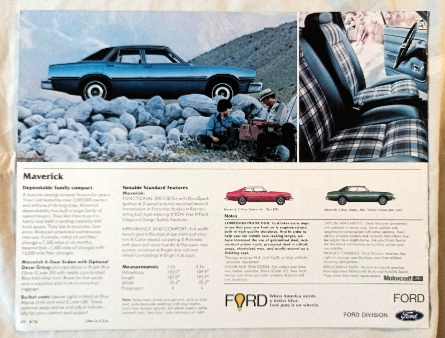 Ford 1977 Full Line Dealer Sales Brochure Pinto LTD Mustang II T-Bird - TulipStuff