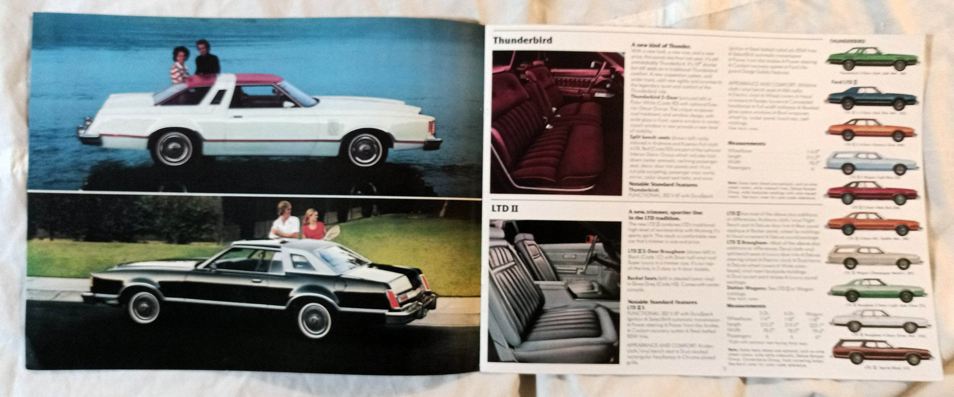 Ford 1977 Full Line Dealer Sales Brochure Pinto LTD Mustang II T-Bird - TulipStuff