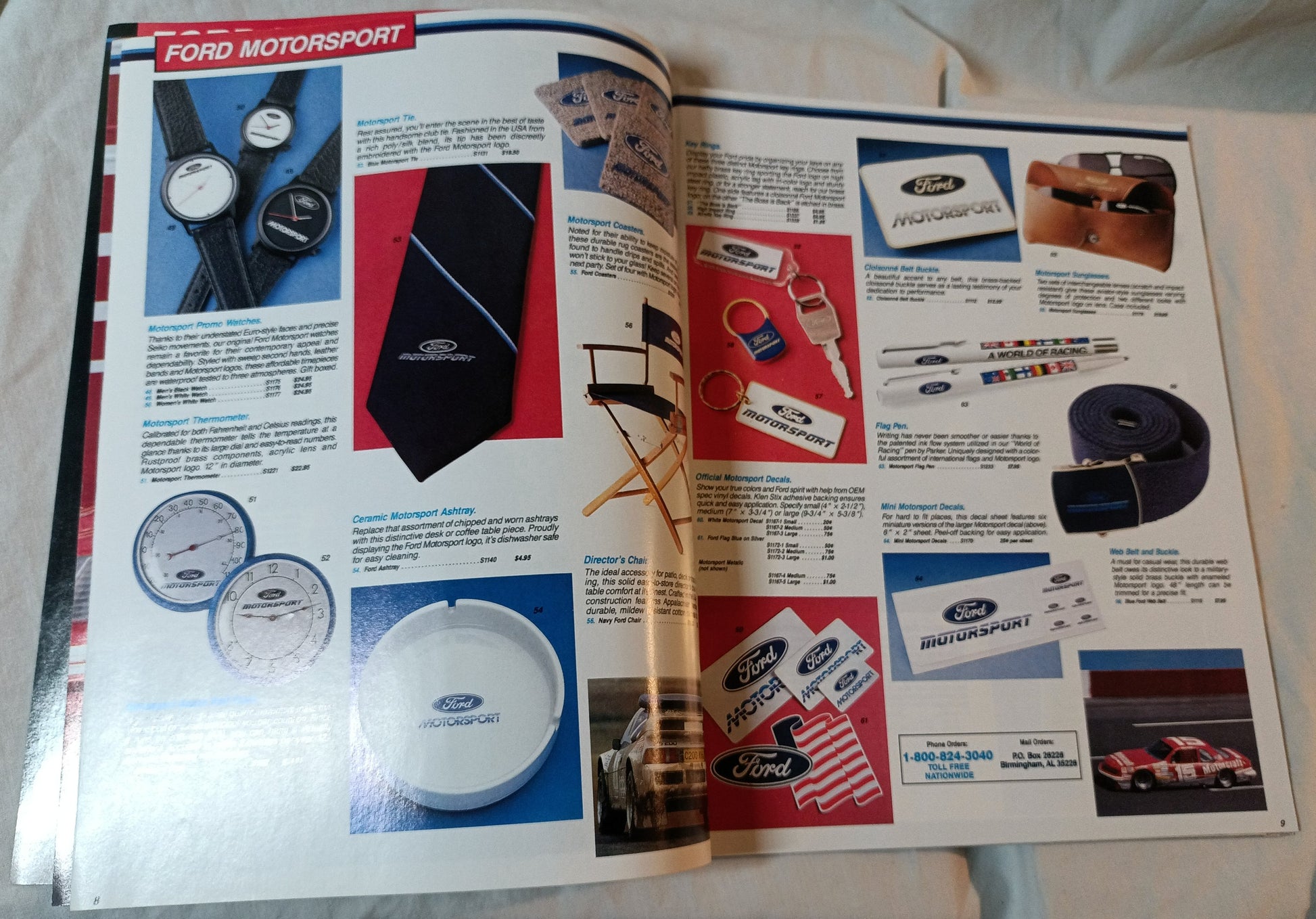 Ford Motorsport Official Catalog Sportswear Accessories 1988 - TulipStuff