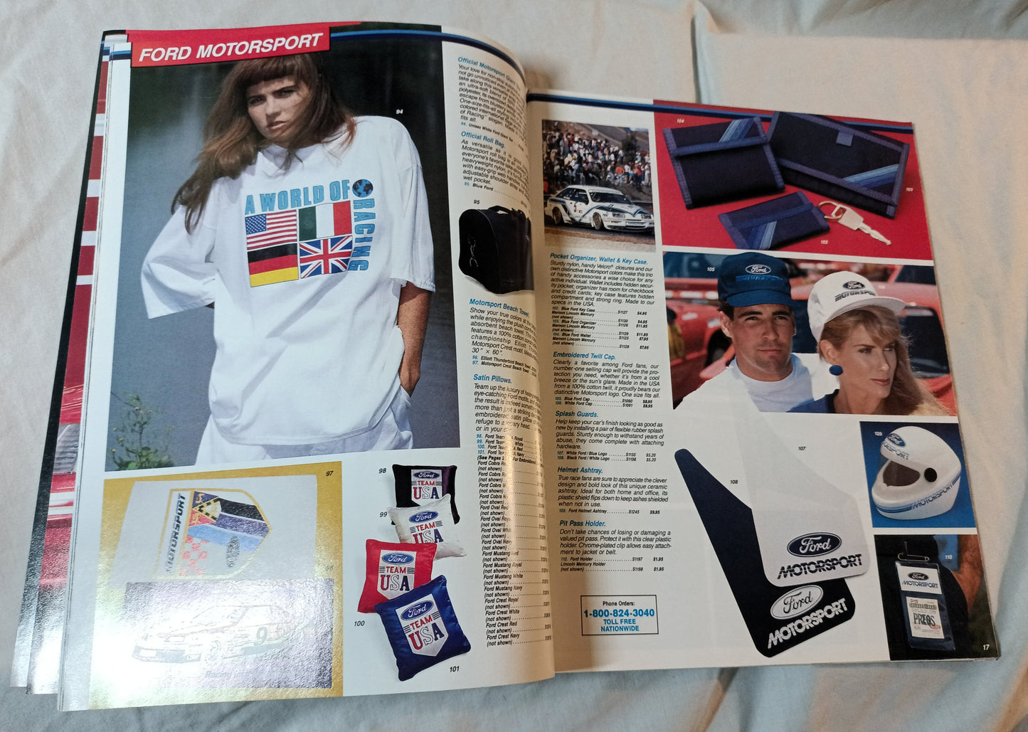 Ford Motorsport Official Catalog Sportswear Accessories 1988 - TulipStuff