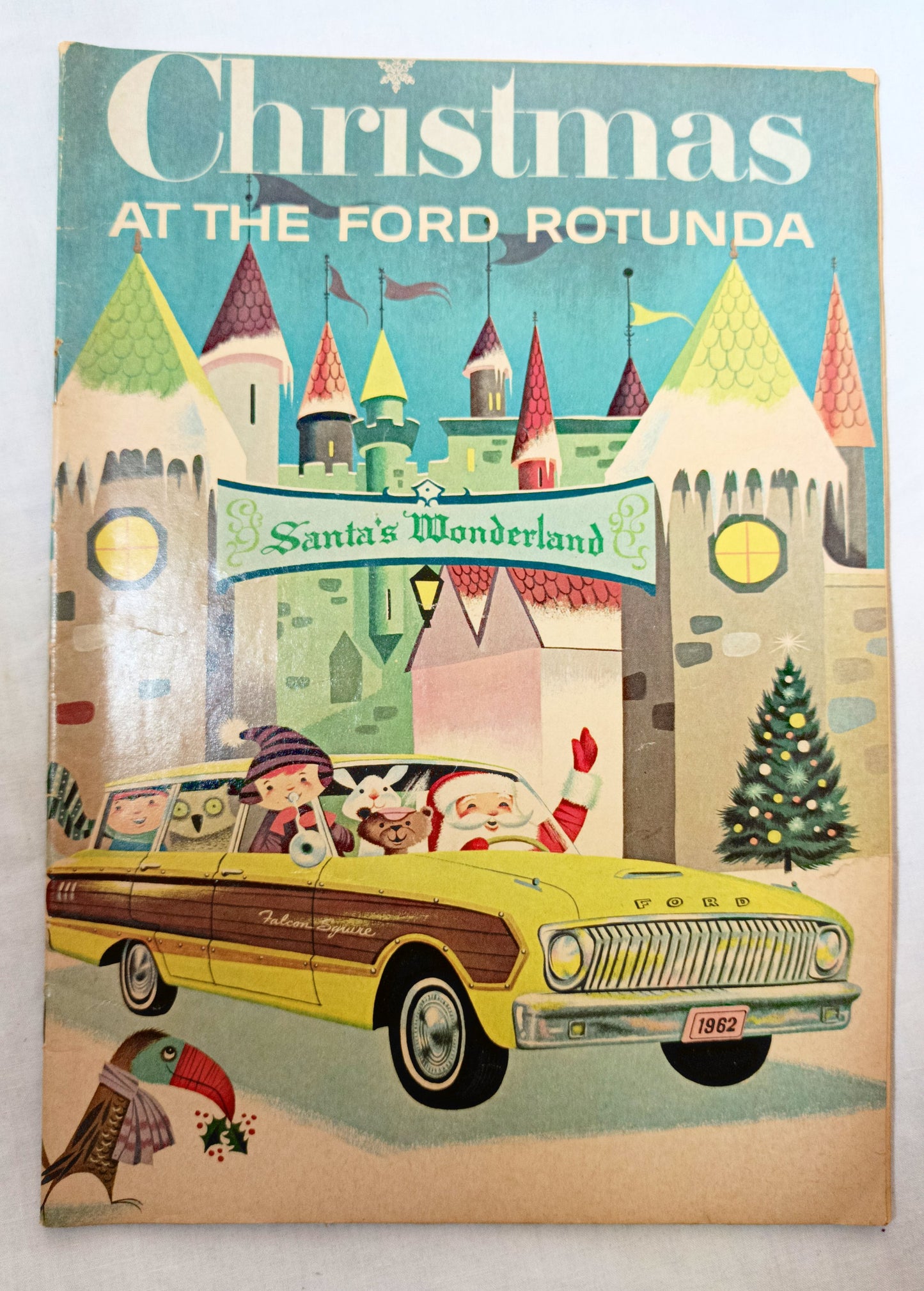 Christmas At The Ford Rotunda 1961 Children's Activity Booklet Dearborn MI  - Tulipstuff