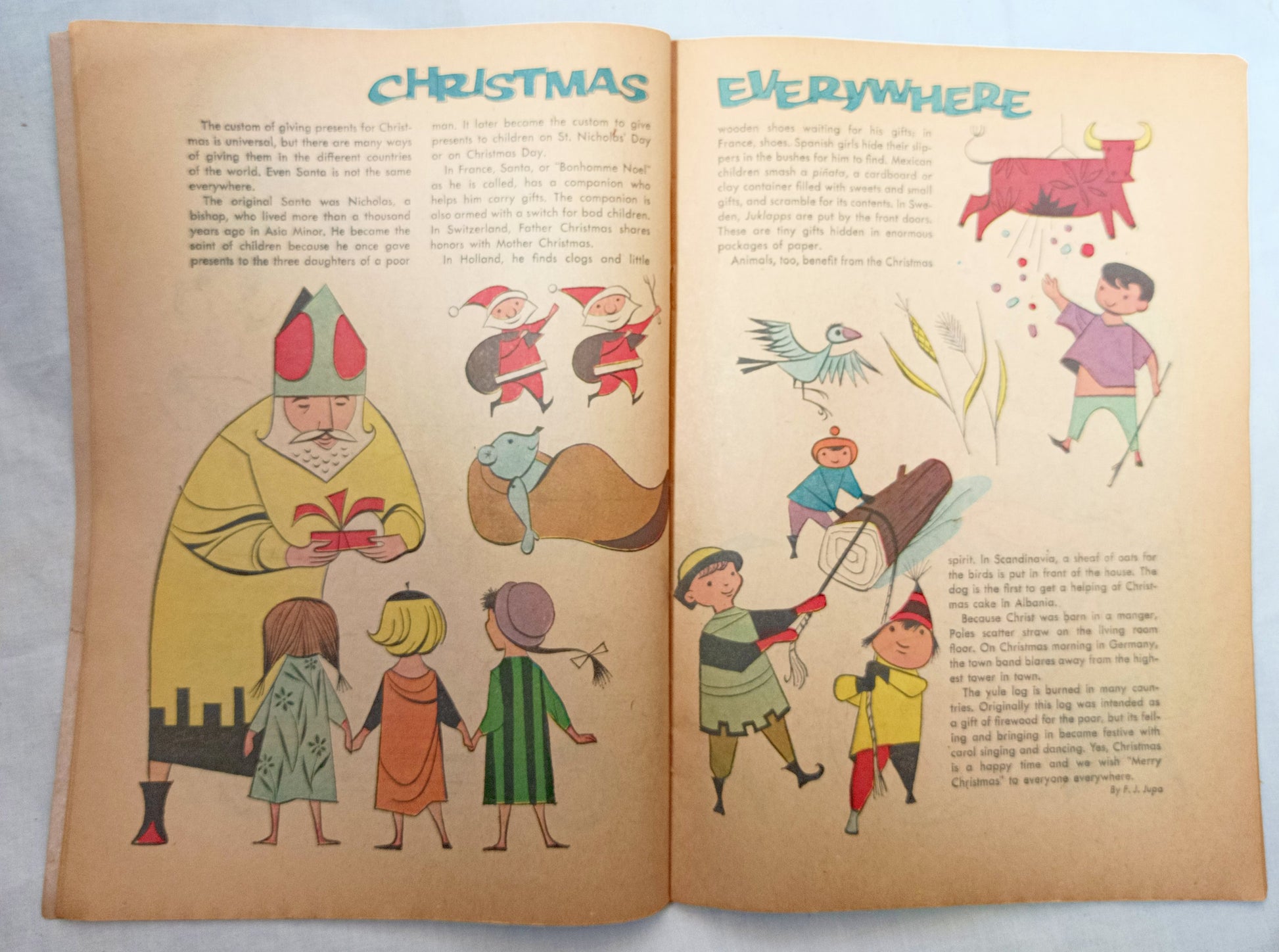 Christmas At The Ford Rotunda 1961 Children's Activity Booklet Dearborn MI  - Tulipstuff