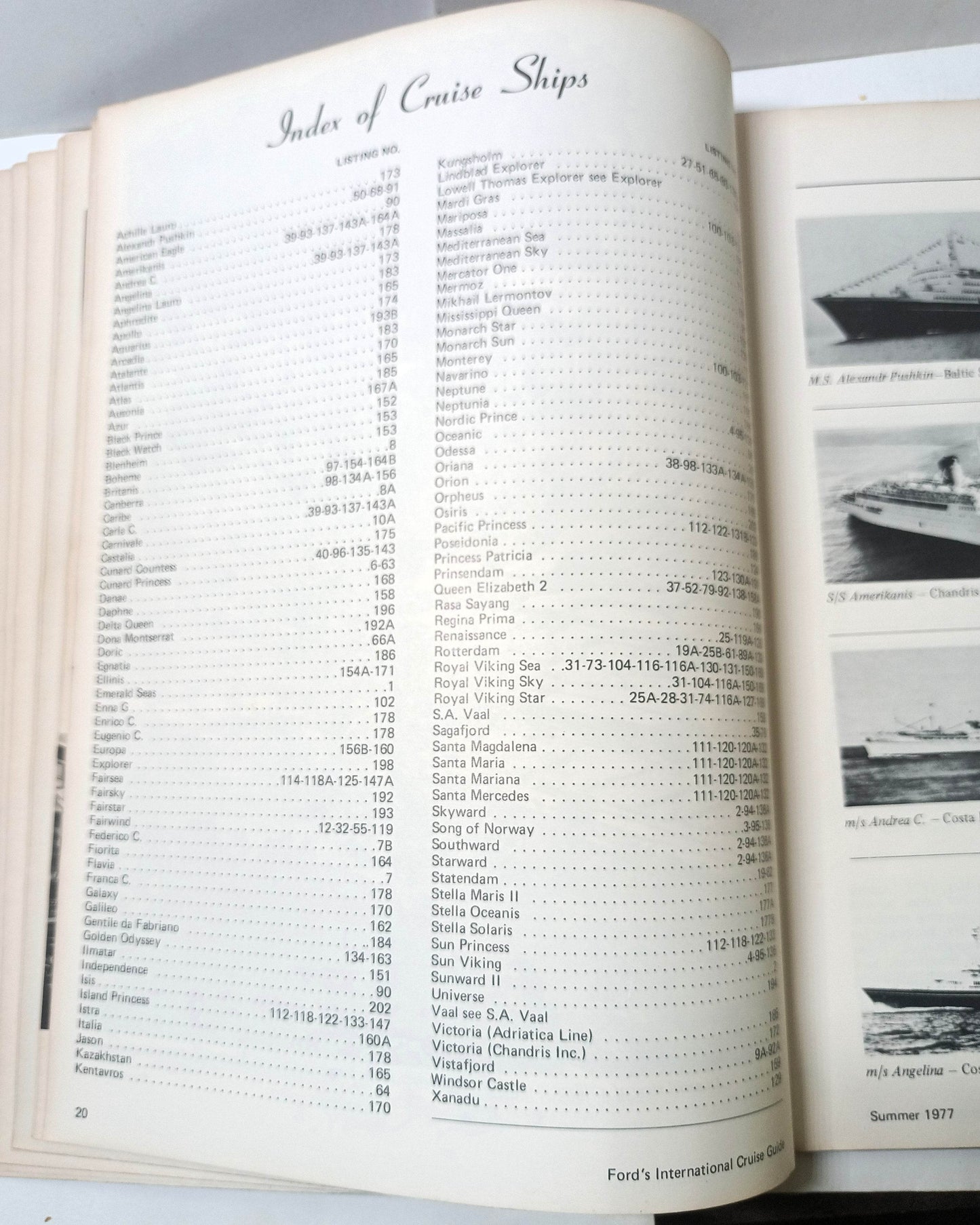 Ford's International Cruise Guide 14th Edition Summer 1977 Paperback - TulipStuff