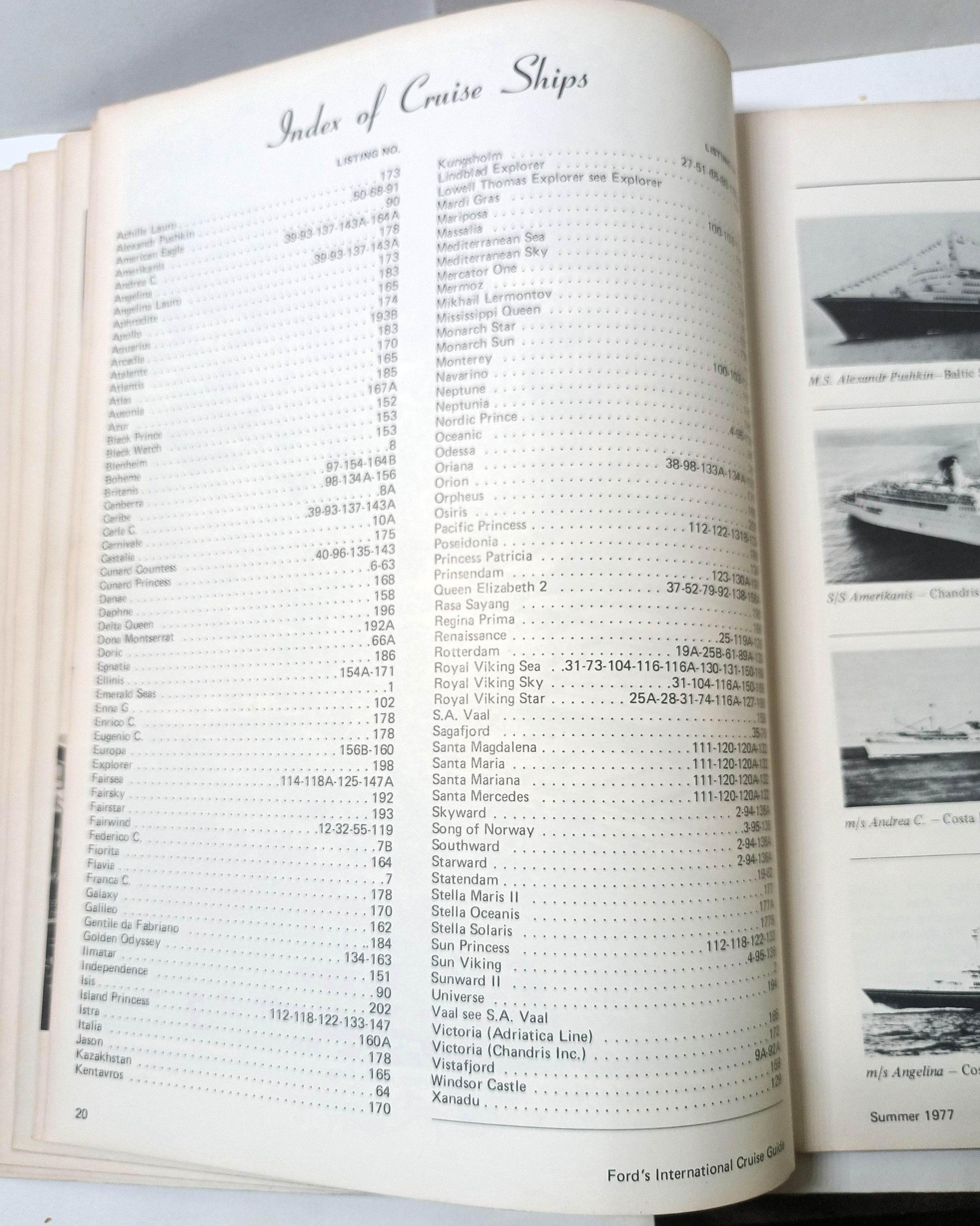 Ford's International Cruise Guide 14th Edition Summer 1977 Paperback - TulipStuff