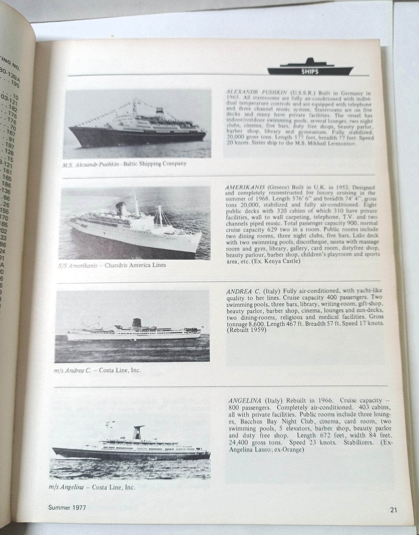 Ford's International Cruise Guide 14th Edition Summer 1977 Paperback - TulipStuff