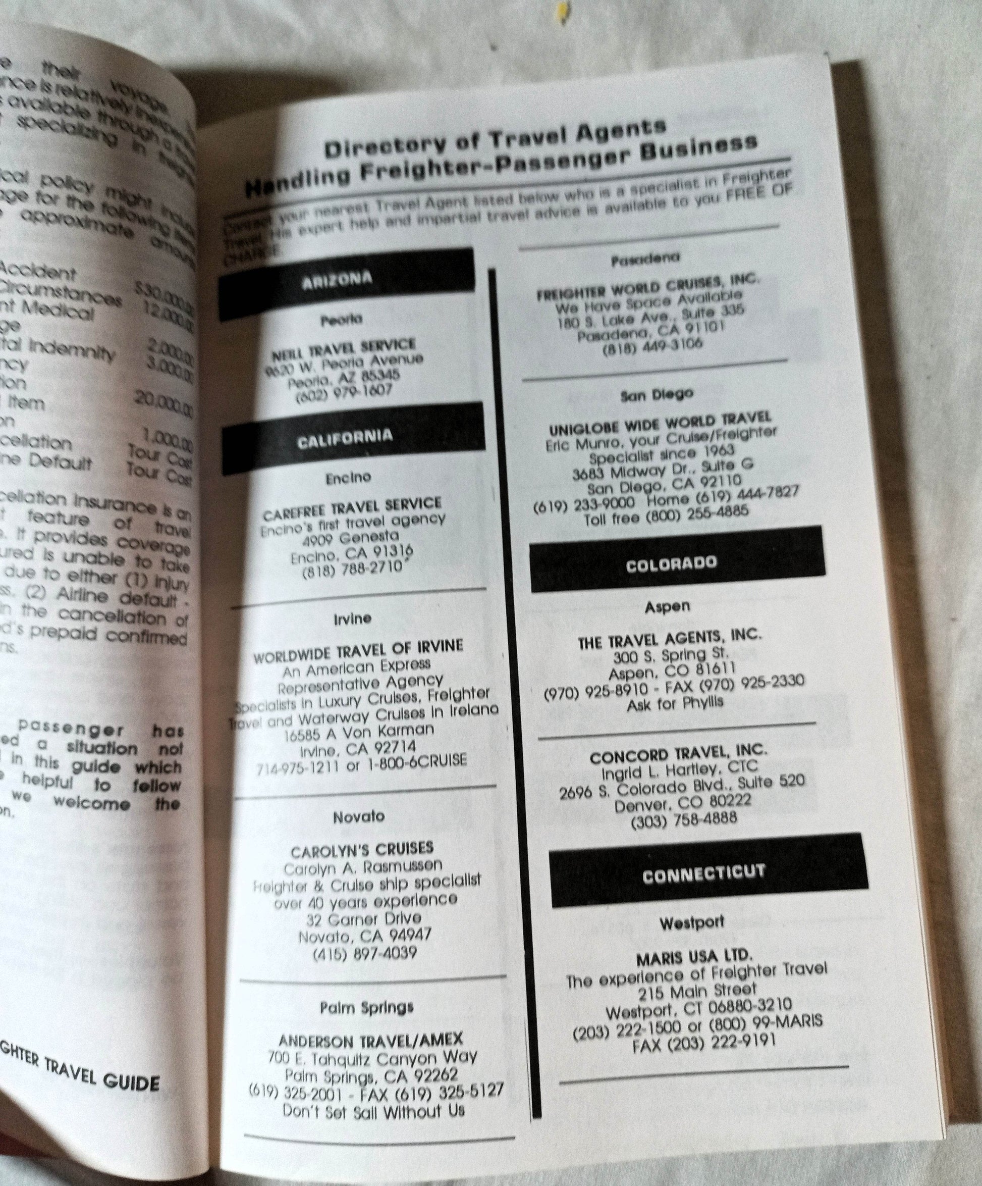 Ford's Freighter Travel Guide And Waterways Of The World Winter 95-96 - TulipStuff