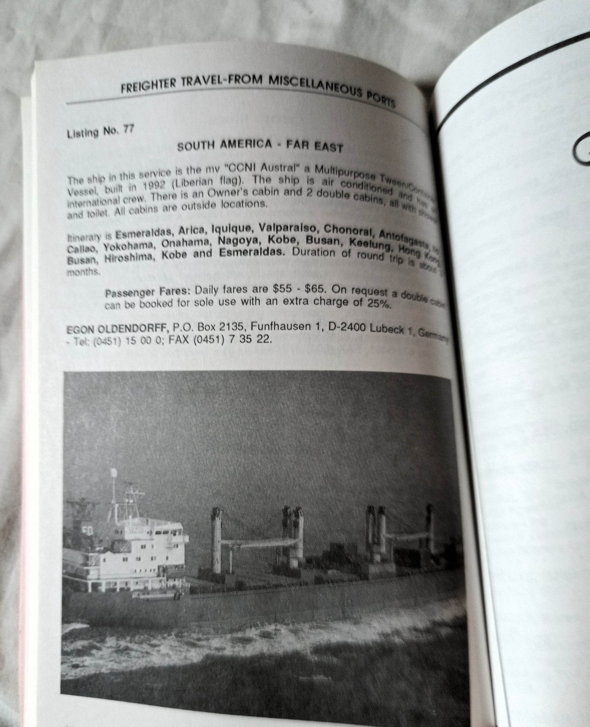 Ford's Freighter Travel Guide And Waterways Of The World Winter 95-96 - TulipStuff