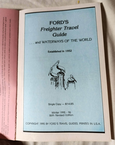 Ford's Freighter Travel Guide And Waterways Of The World Winter 95-96 - TulipStuff